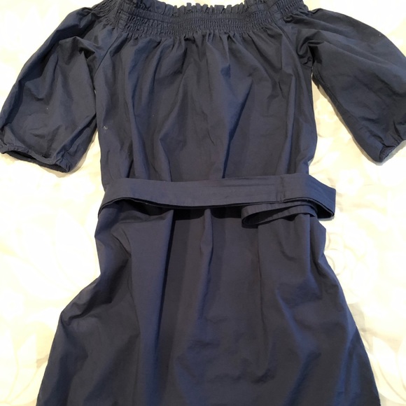 Banana republic szM blue off the shoulder dress - Picture 6 of 6